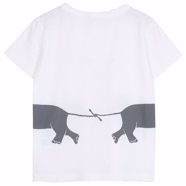 Camiseta elefantes grises beso