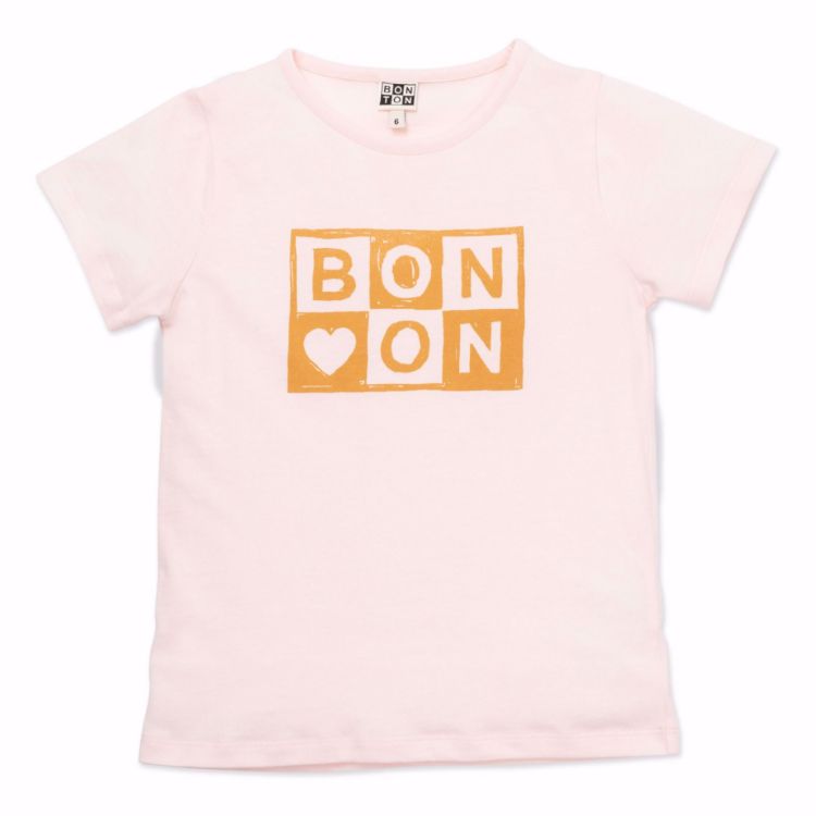 Camiseta logo BONTON rosa palo