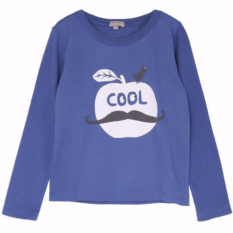 Camiseta azul cobalto "cool"