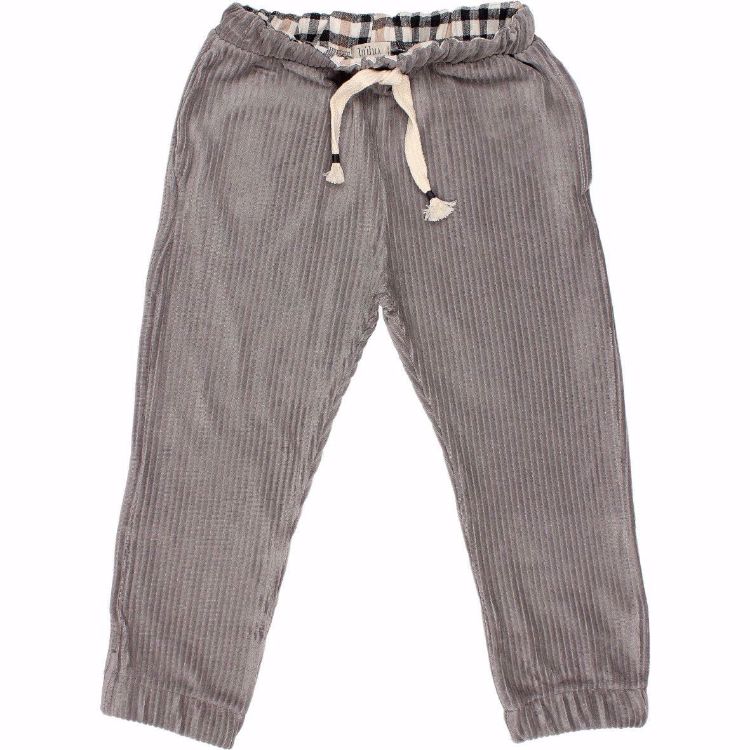 Pantalon Velour gris búho bcn