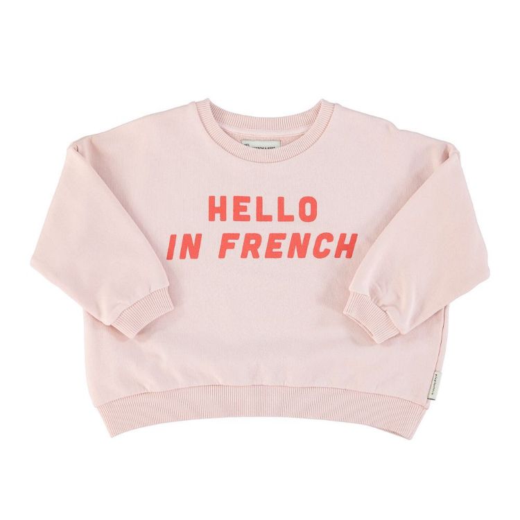 Sudadera unisex pink "Hello in french" Piupiuchick